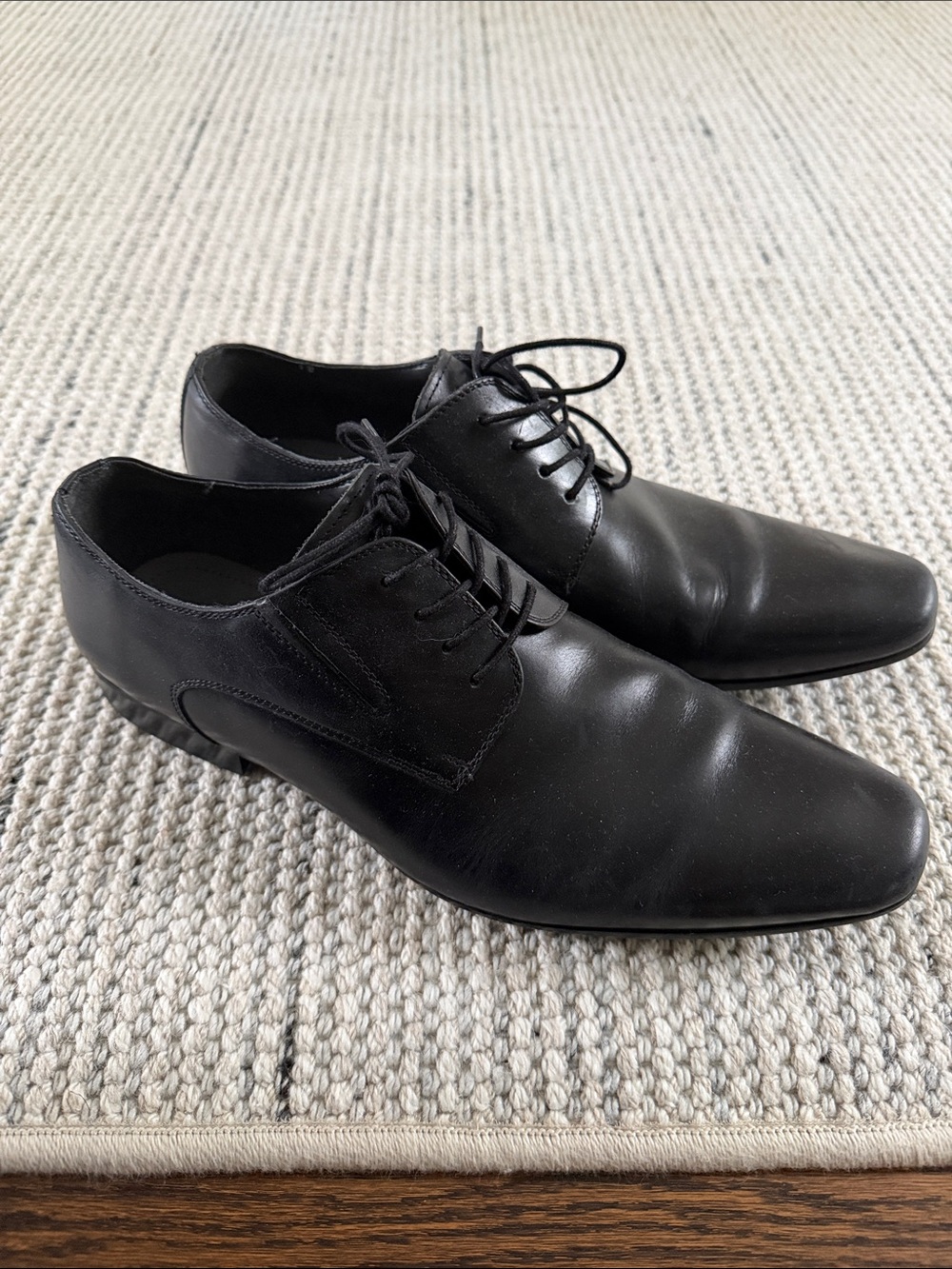 Aldo Classic Black Men's Lace-Up Dress Shoes